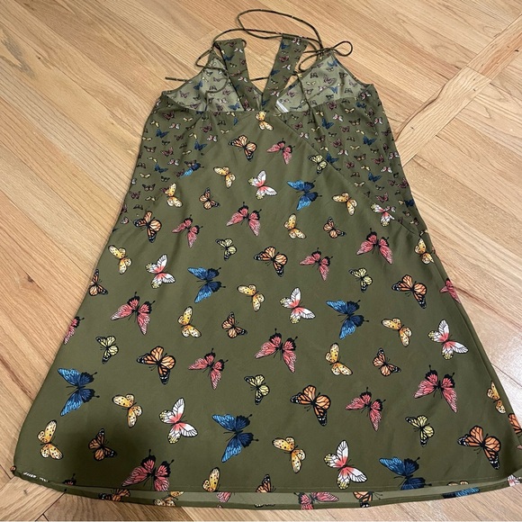 Abercrombie and Fitch Y2K Butterfly Print Slip Dress - Picture 4 of 5